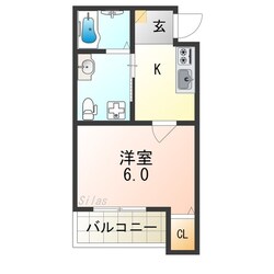 CRASTINE小路東Aの物件間取画像